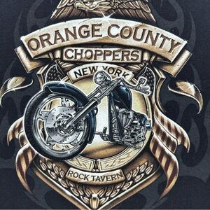 Vintage Orange County Choppers T Shirt 2XL Tennessee River Rock Tavern NY Biker